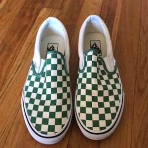 Brand new never worn checkered vans!